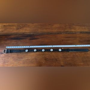 Western style leather belt size 38